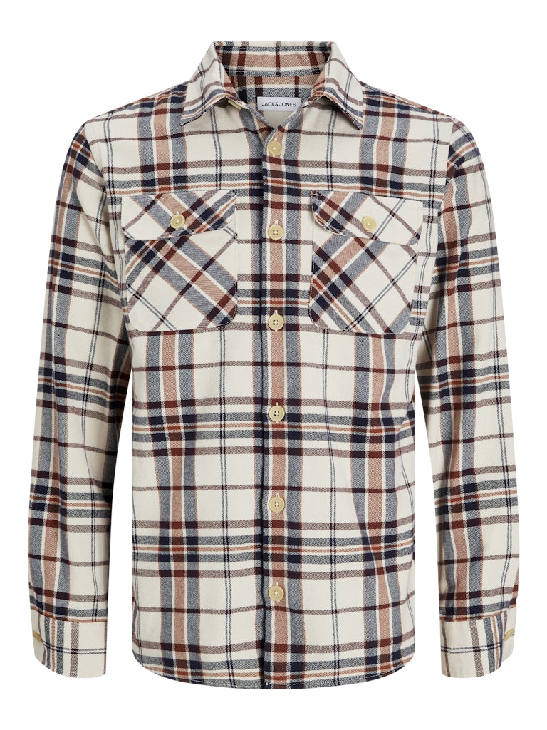 Jack & Jones Herren Hemden lang Mocha Bisque