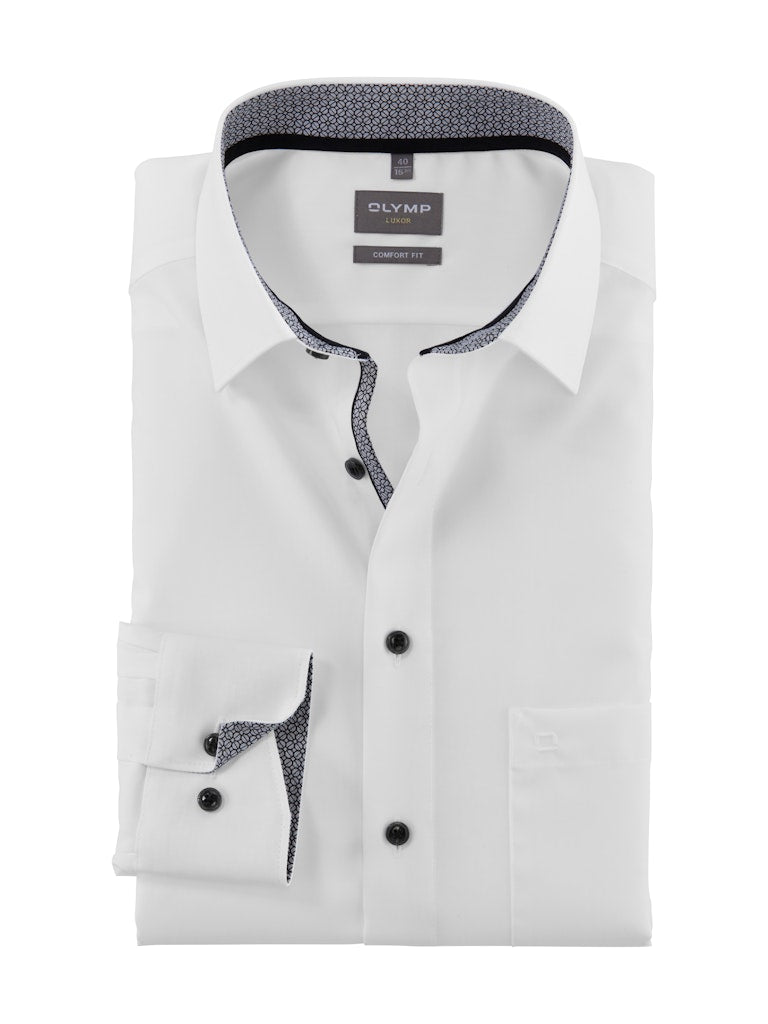 Olymp Herren Hemden lang Anthrazit