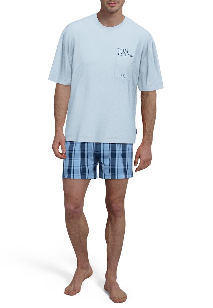 Tom Tailor Herren Blau-Hell-Uni