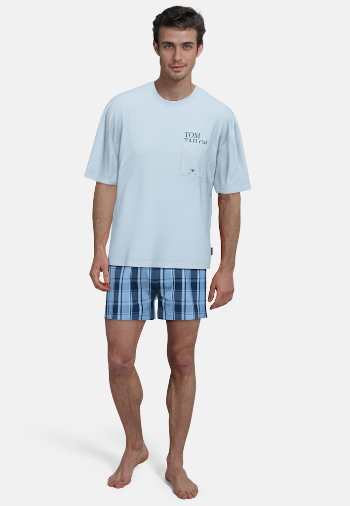 Tom Tailor Herren Blau-Hell-Uni