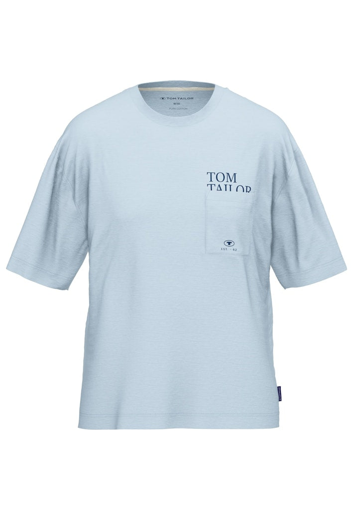 Tom Tailor Herren Blau-Hell-Uni
