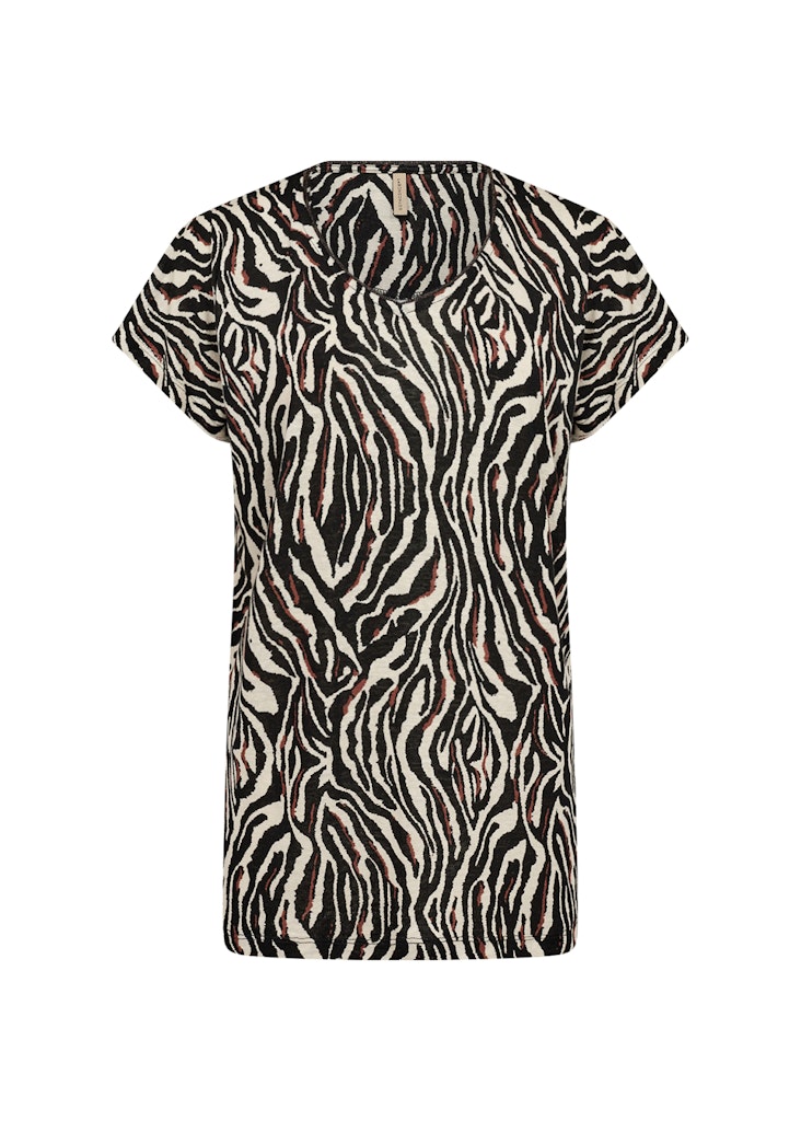 Soya Concept Damen T-Shirts Black Combi