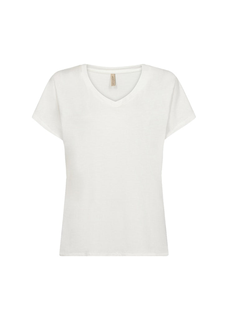 Soya Concept Damen T-Shirts Offwhite