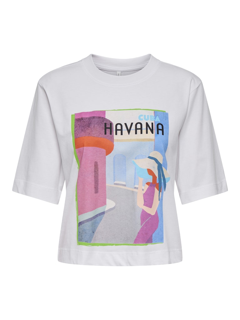 Only Damen T-Shirts Bright White/Ha
