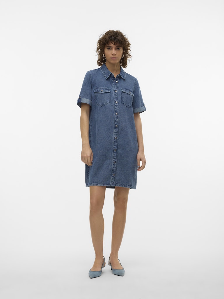 Vero Moda Damen Kleider Medium Blue Den