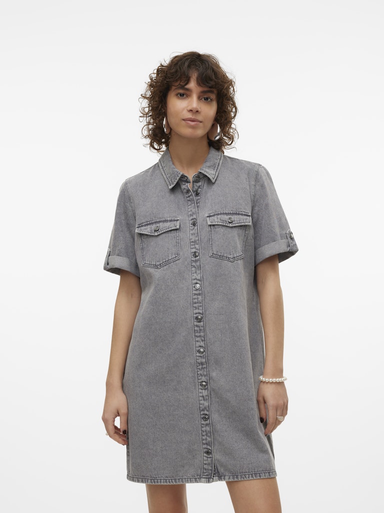 Vero Moda Damen Kleider Medium Grey Den