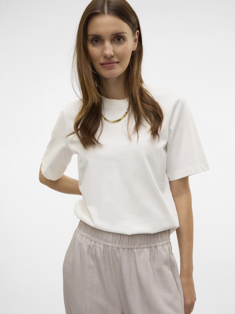 Vero Moda Damen T-Shirts Snow White/Back