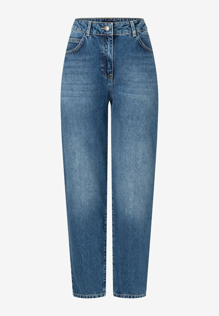 More & More Damen Jeans Middle Blu