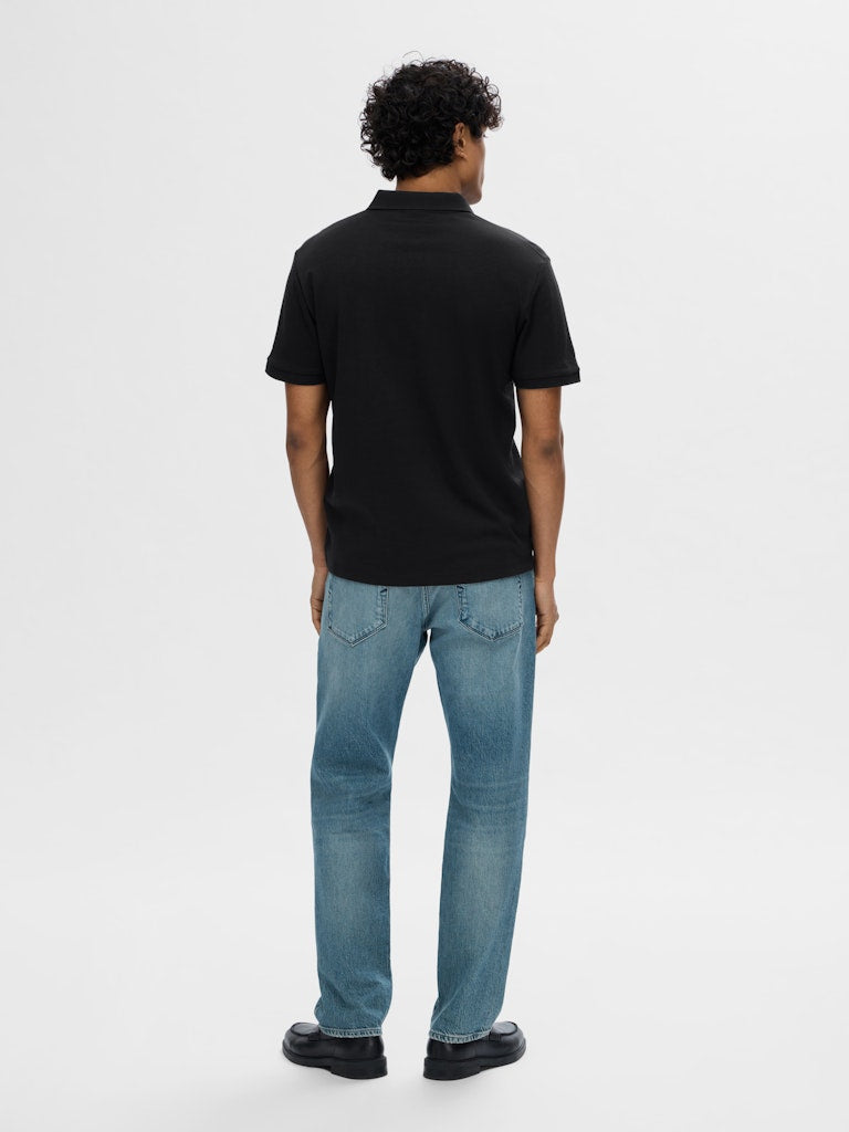 Selected homme Herren Polo-Shirts Black