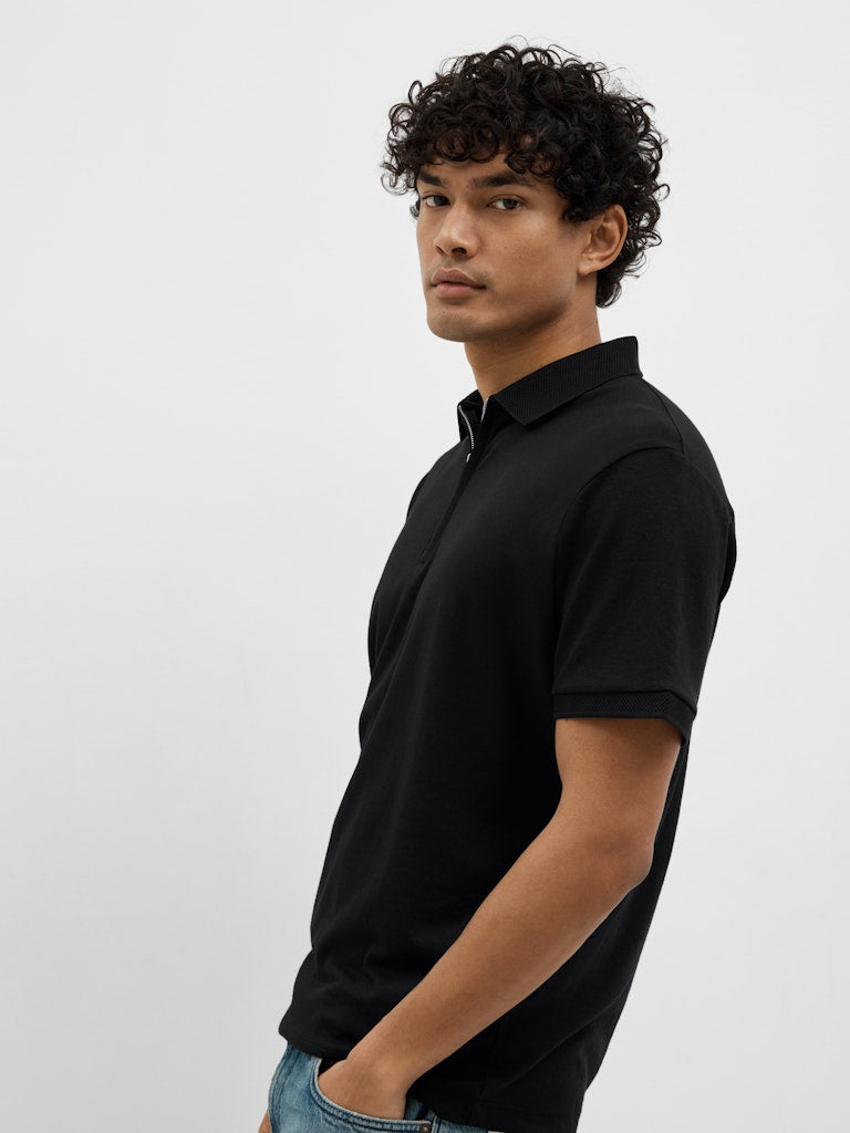 Selected homme Herren Polo-Shirts Black