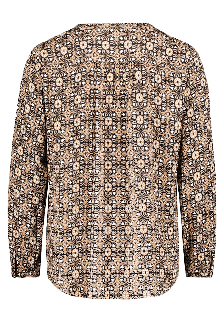 Cartoon Damen Blusen Camel/Black