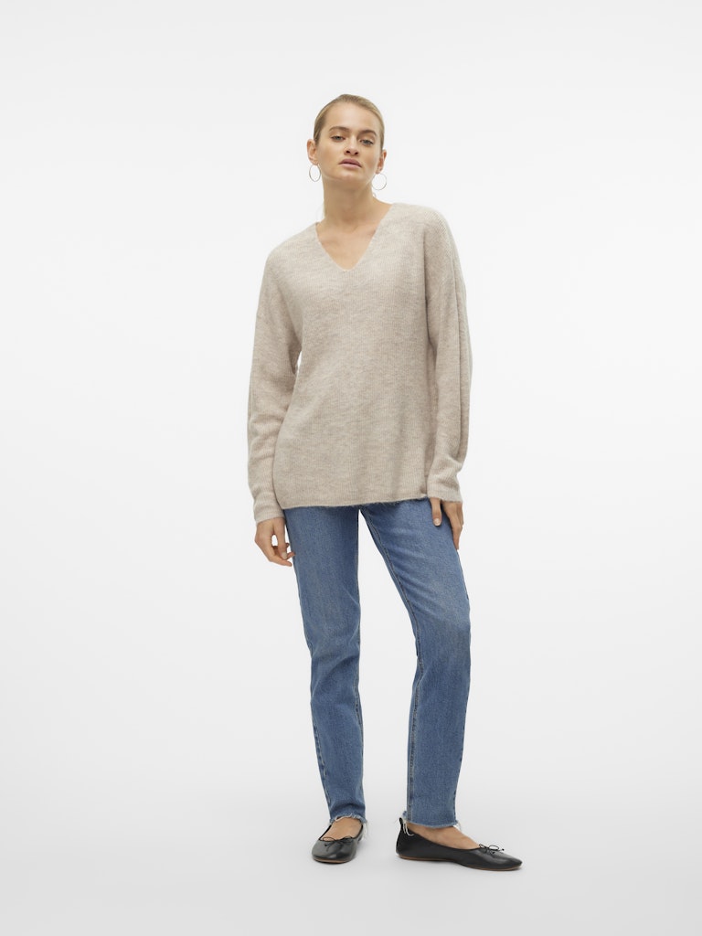 Vero Moda Damen Pullover Birch/W. Silver