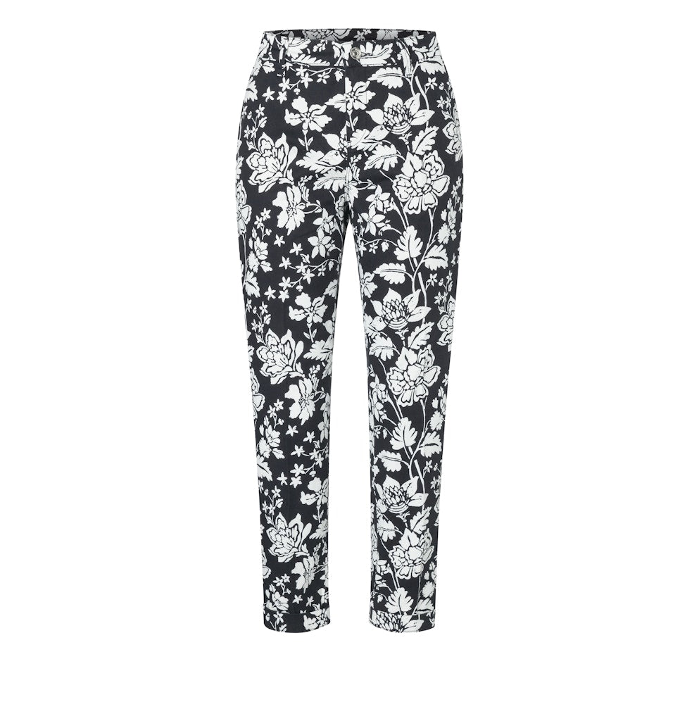 Mac Damen Hosen Floral Print