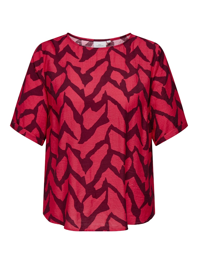 Only Caramkoma Damen T-Shirts Hibiscus/Graphi