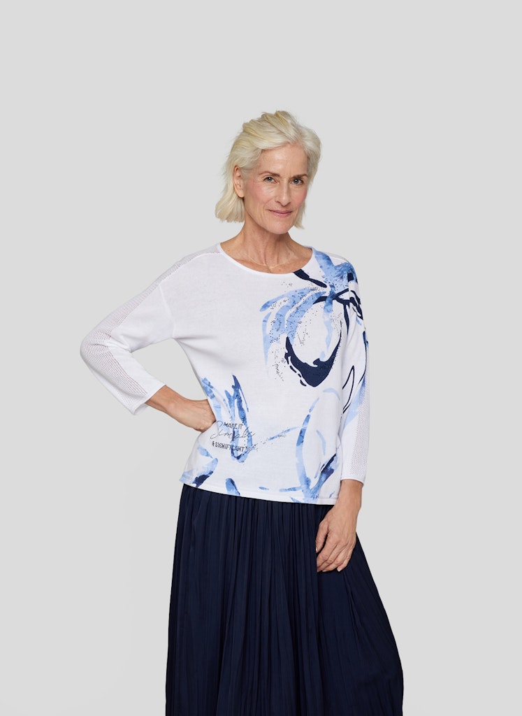 Rabe Damen Pullover Weiss