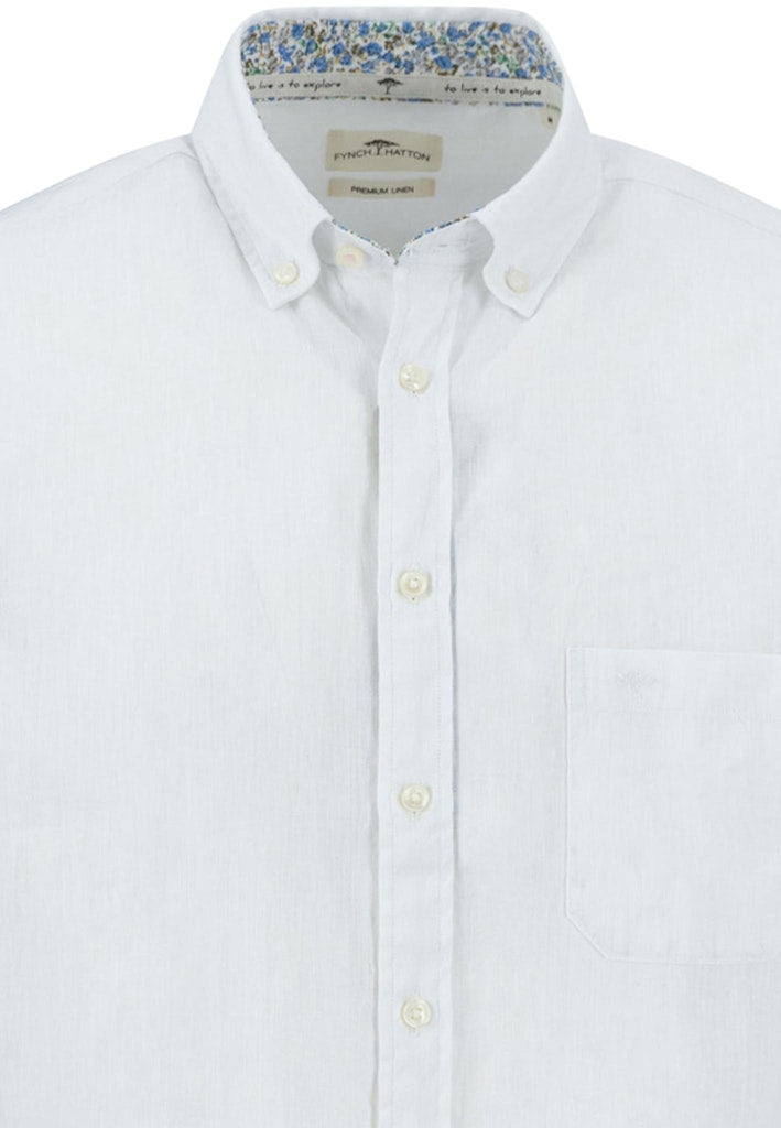 Fynch-Hatton Herren Hemden kurz White