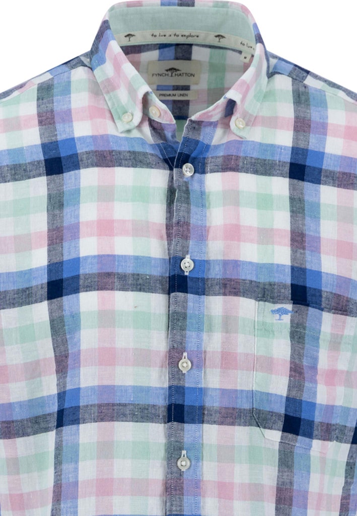 Fynch-Hatton Herren Hemden kurz Minty Green