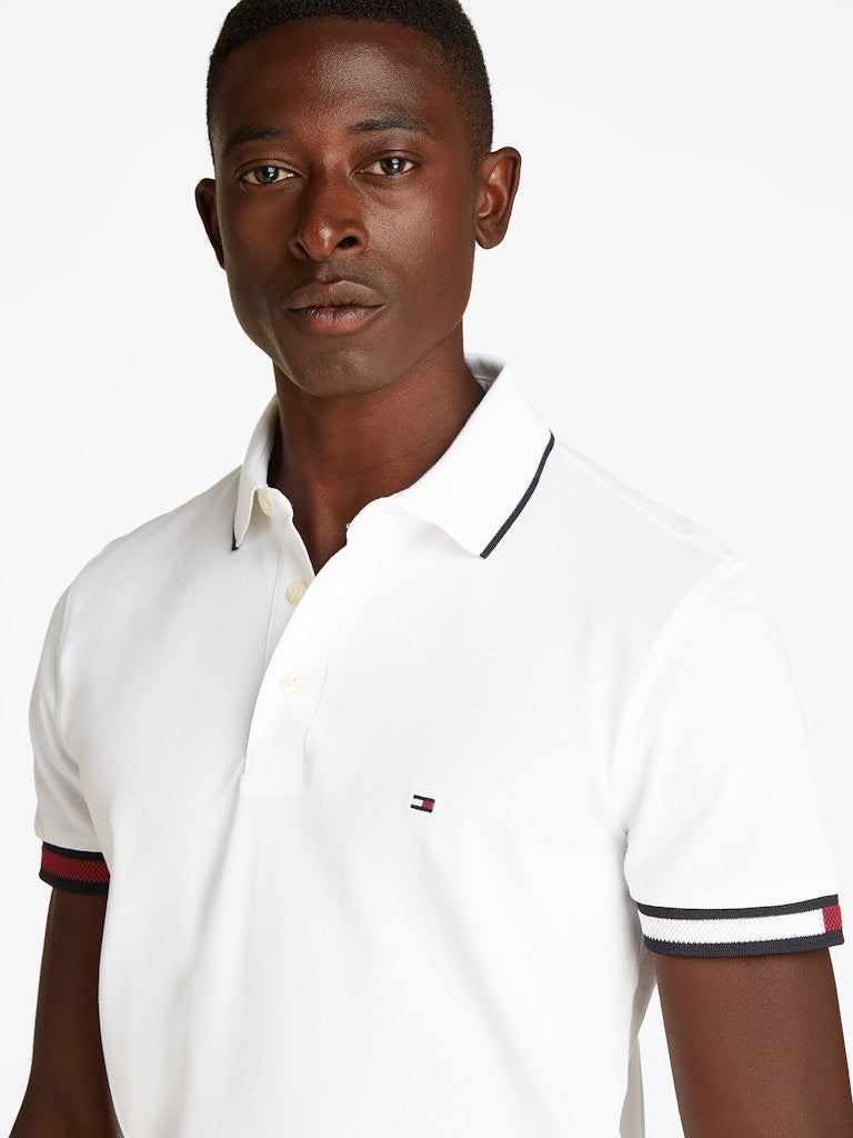 Tommy Hilfiger Herren Polo-Shirts Ybr White