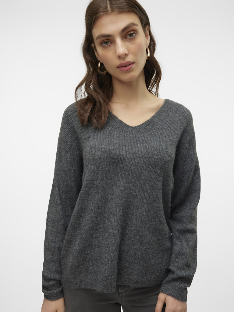 Vero Moda Damen Pullover Medium Grey Mel