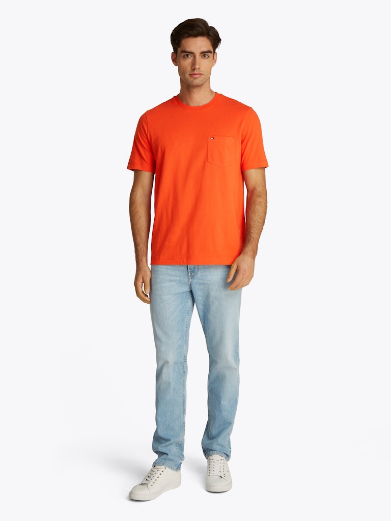 Tommy Hilfiger Herren T-Shirts kurz Scx Orange