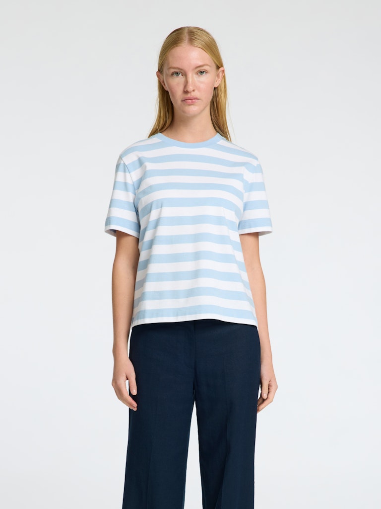 Selected Femme Damen T-Shirts Cashmere Blue/B
