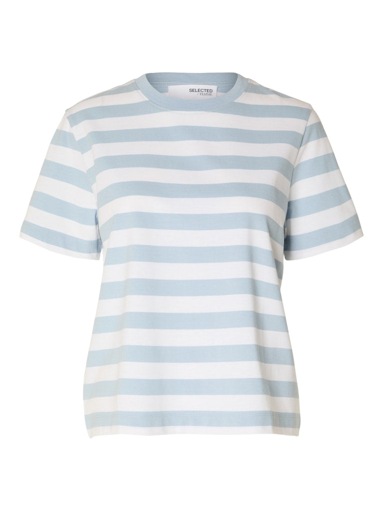 Selected Femme Damen T-Shirts Cashmere Blue/B