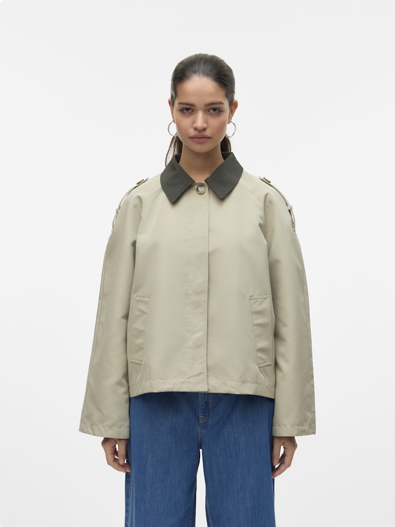 Vero Moda Damen Jacken Eucalyptus/Peat