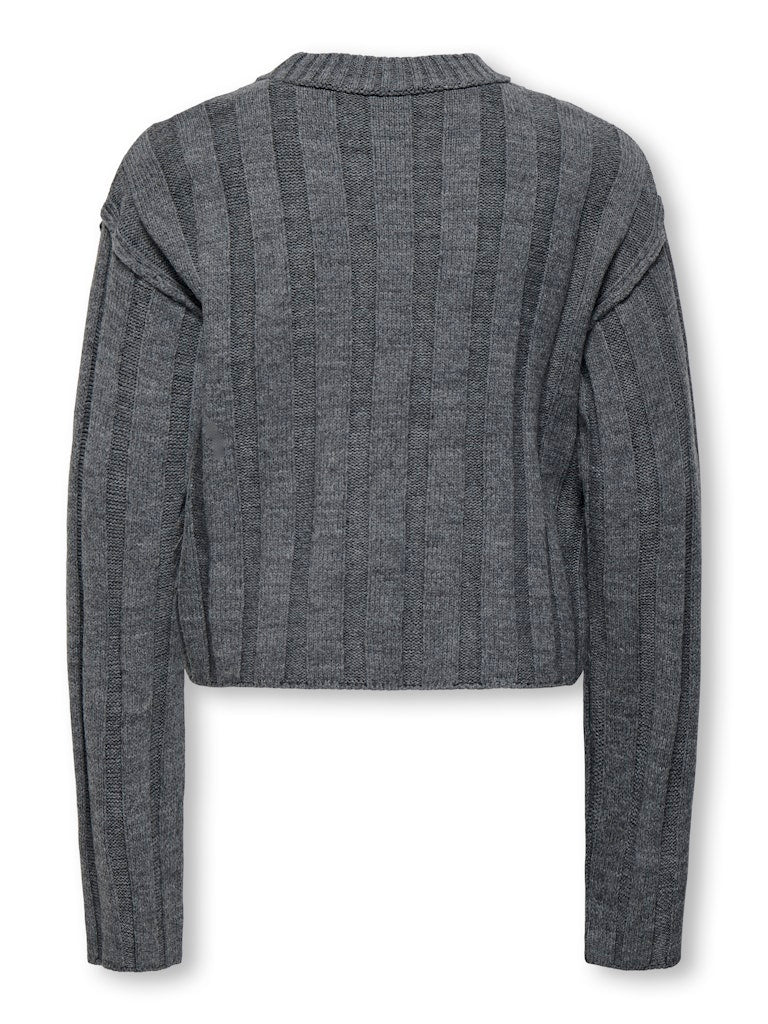 Only Mädchen Pullover & Strickjacken Dark Grey Melan
