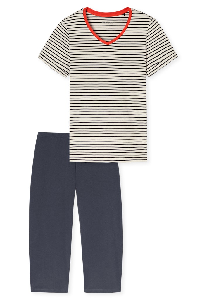 Schiesser Schlafanzug Off-White