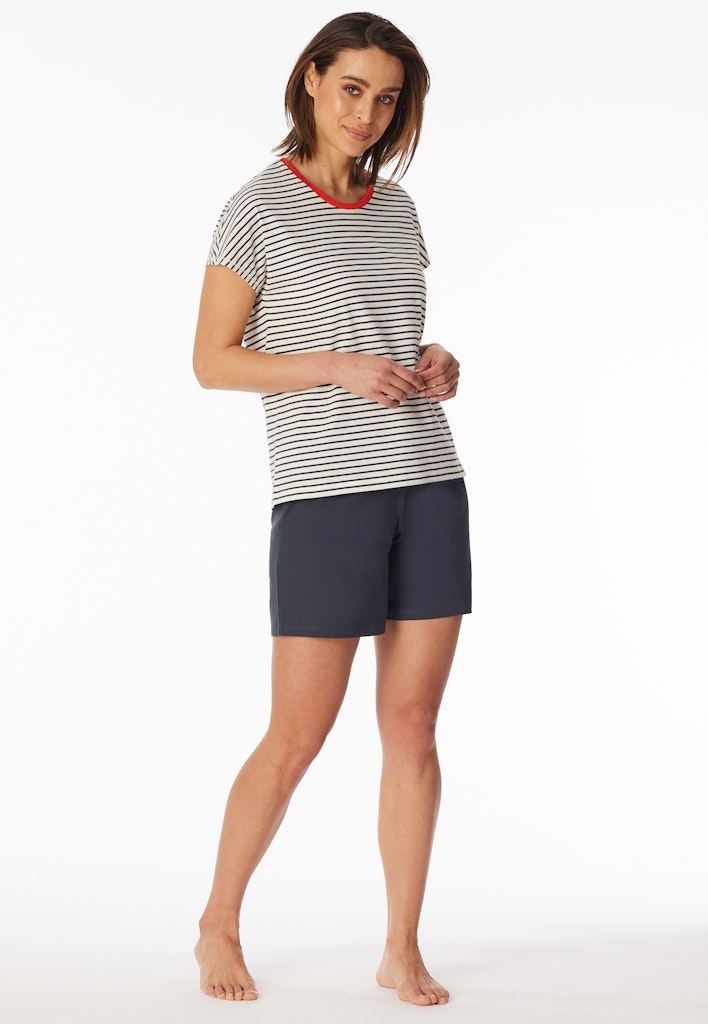 Schiesser Schlafanzug Off-White