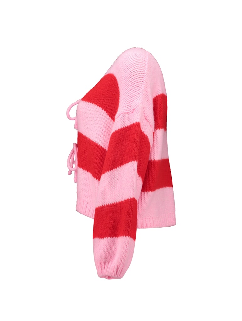 Haily's Damen Strickjacken Red Pink