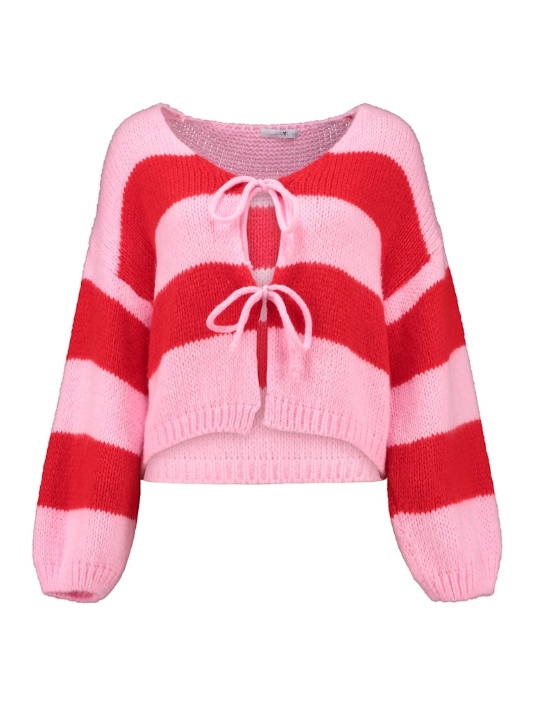 Haily's Damen Strickjacken Red Pink