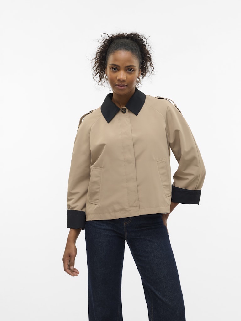 Vero Moda Damen Jacken Silver Mink/Bla