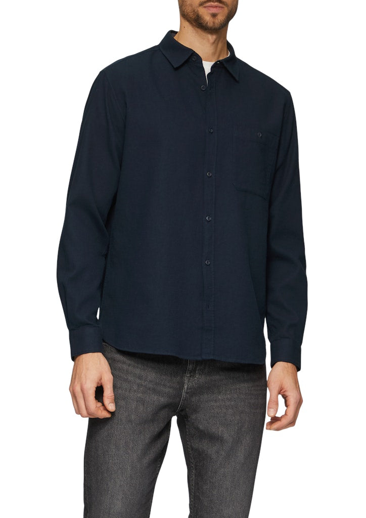 S. Oliver red Herren Hemden lang Blue