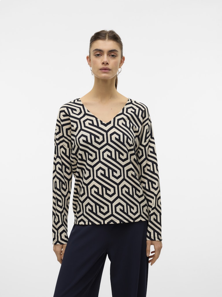 Vero Moda Damen T-Shirts Birch/Grap