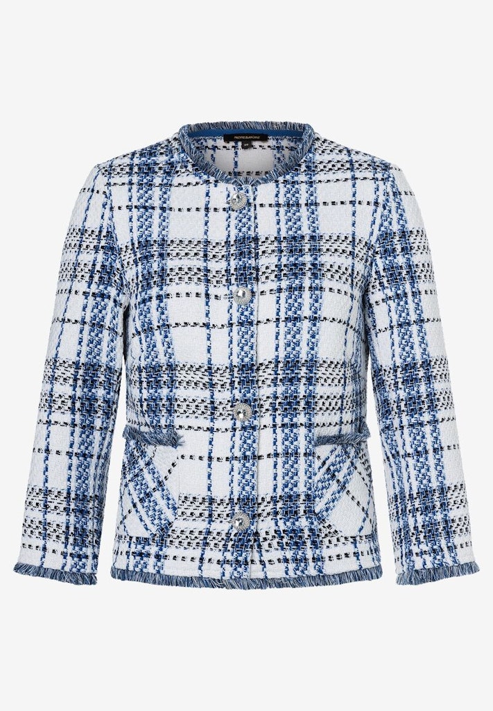 More & More Damen Blazer Check Bouc