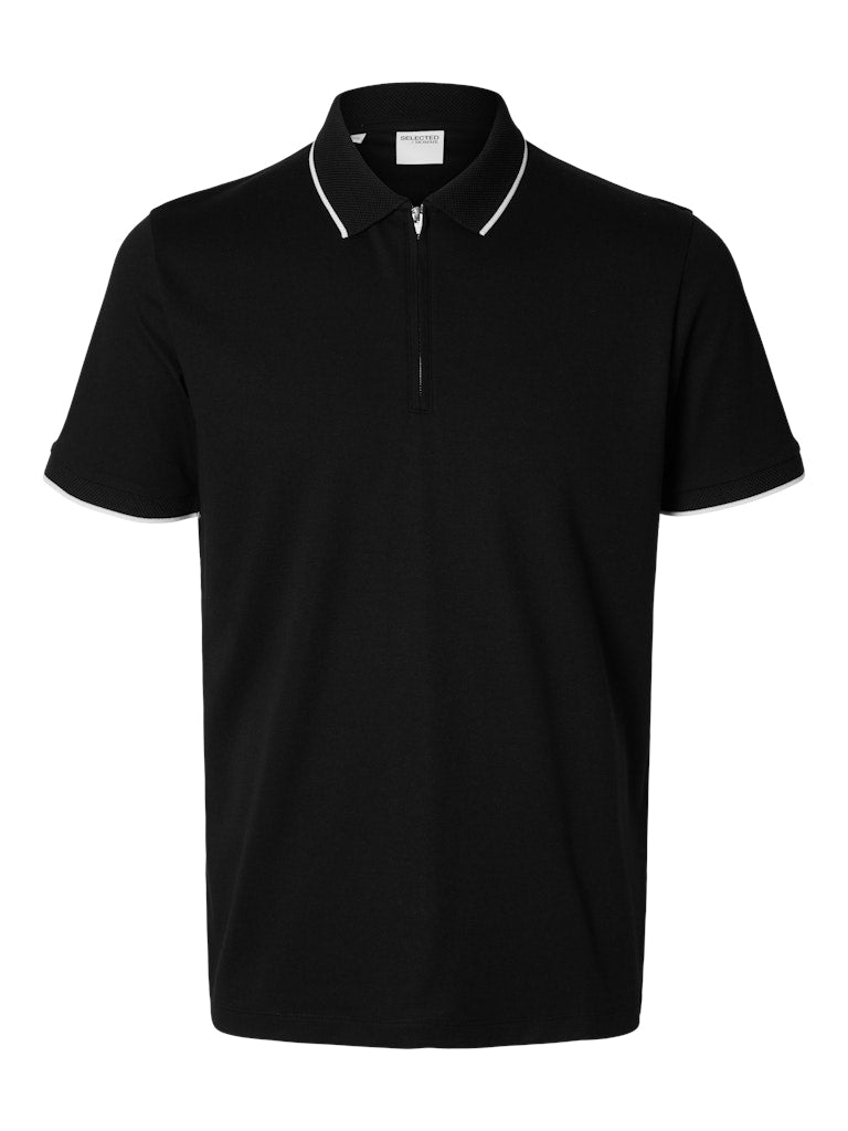 Selected homme Herren Polo-Shirts Black