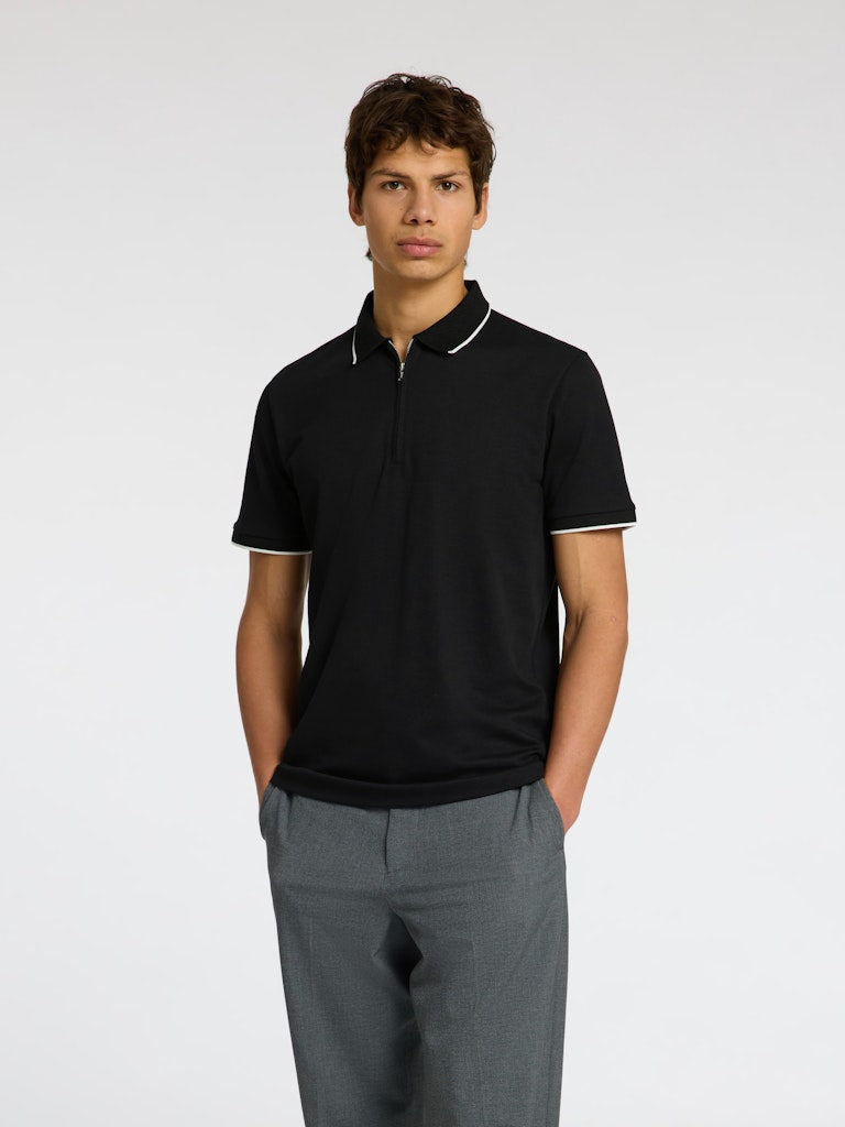 Selected homme Herren Polo-Shirts Black