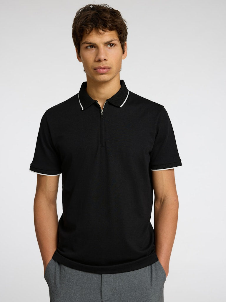 Selected homme Herren Polo-Shirts Black