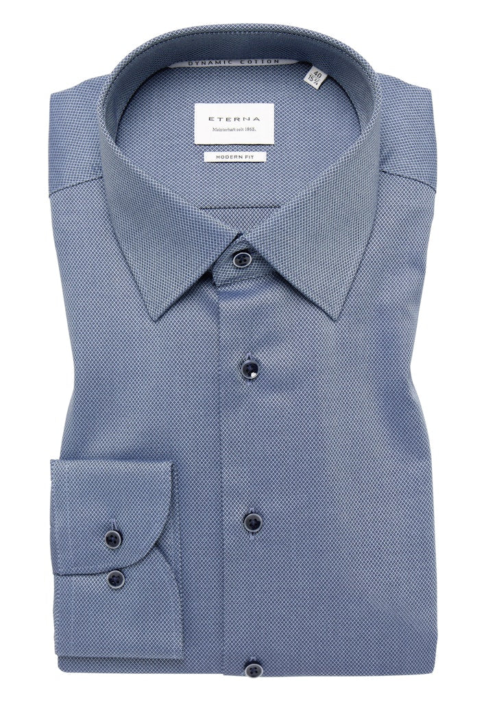 Eterna Herren Hemden lang Dunkelblau