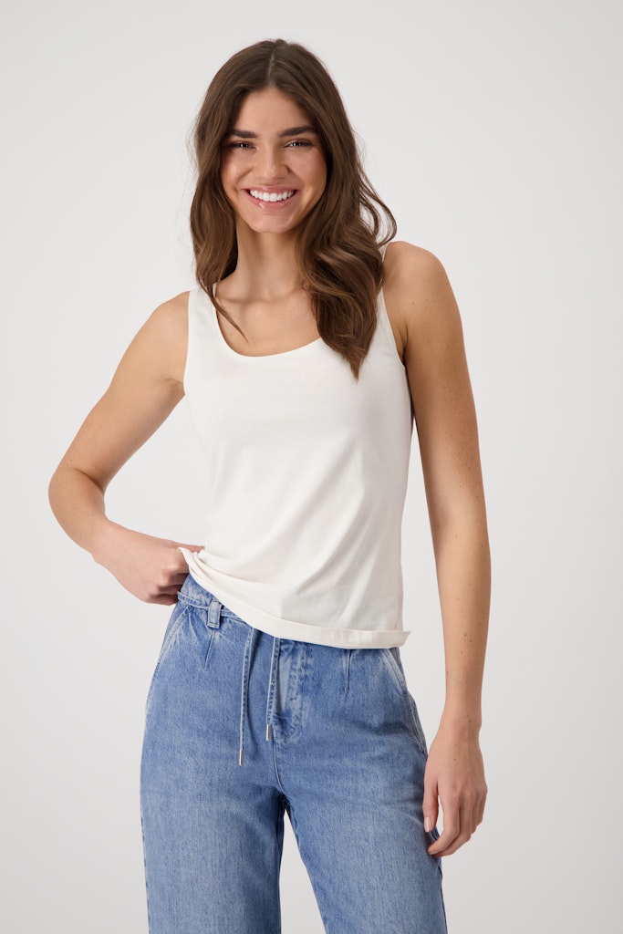 Monari Damen Tops Creamy Beig