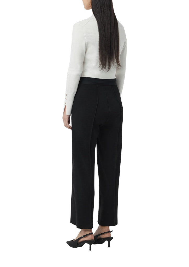 Comma Damen Hosen Grey/Black