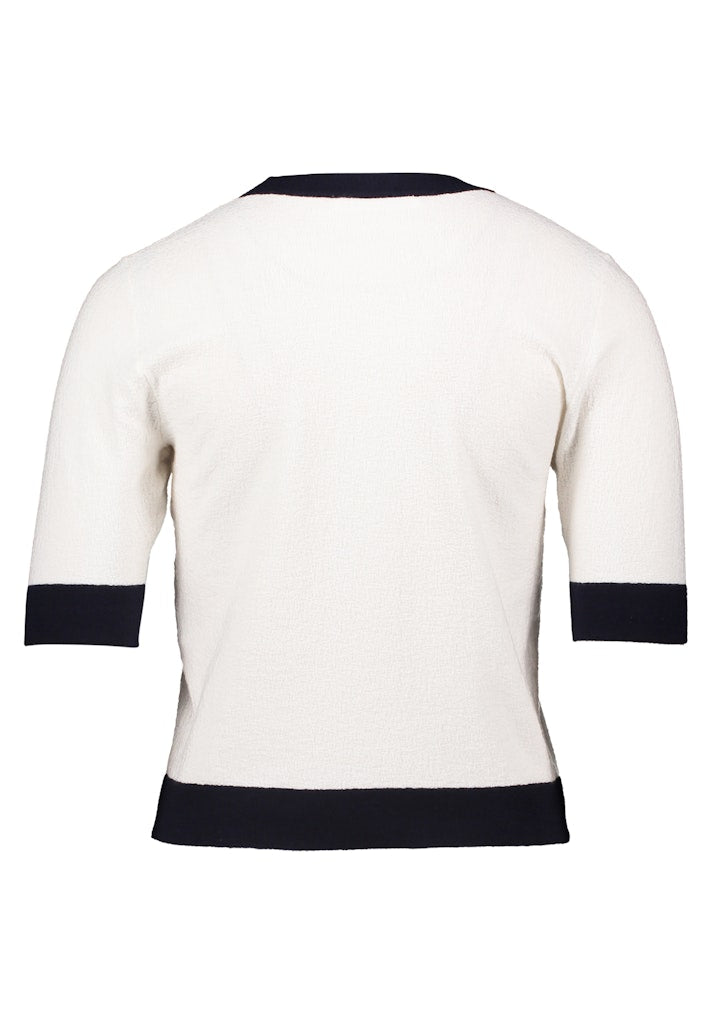 Betty & Co Damen Pullover Cream/Dark Blue