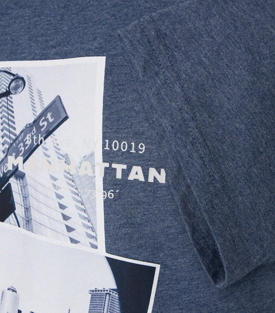 Casa Moda Herren T-Shirts kurz Blau