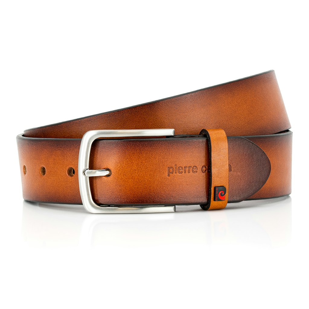 LINDENMANN Herren Gürtel Cognac