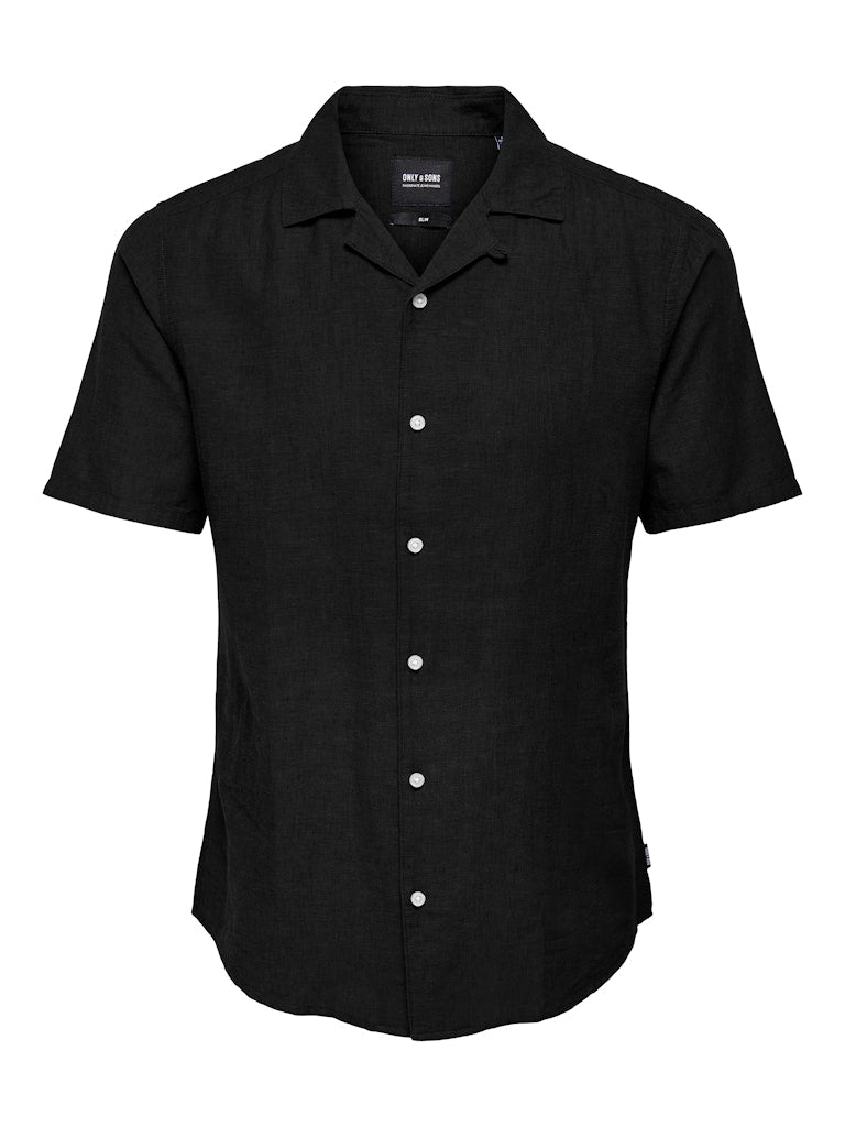 Only & Sons Herren Hemden lang Black