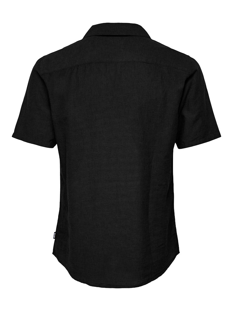 Only & Sons Herren Hemden lang Black