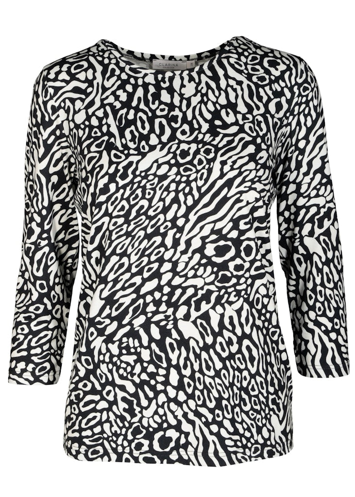 Clarina Damen T-Shirts Offwhite-Sc