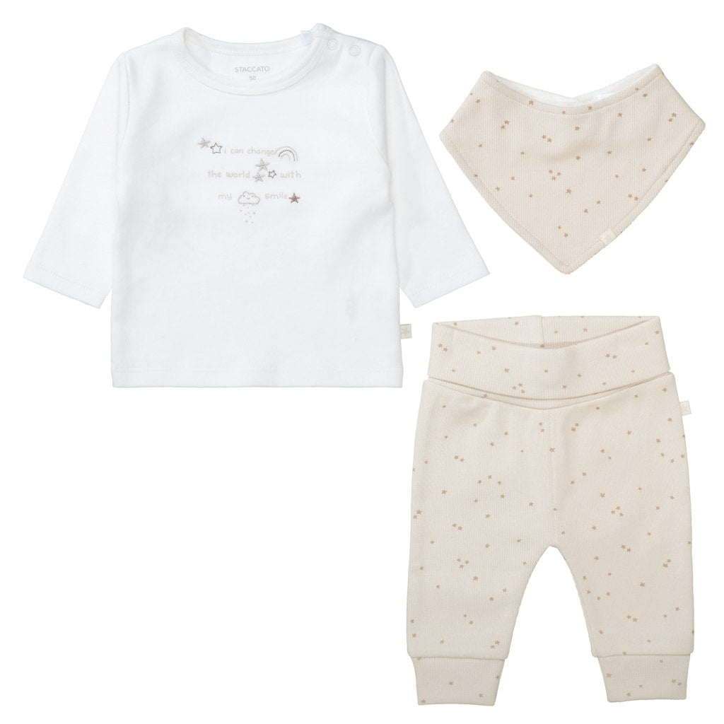 Staccato Baby Strampler Soft Sand Aop+O