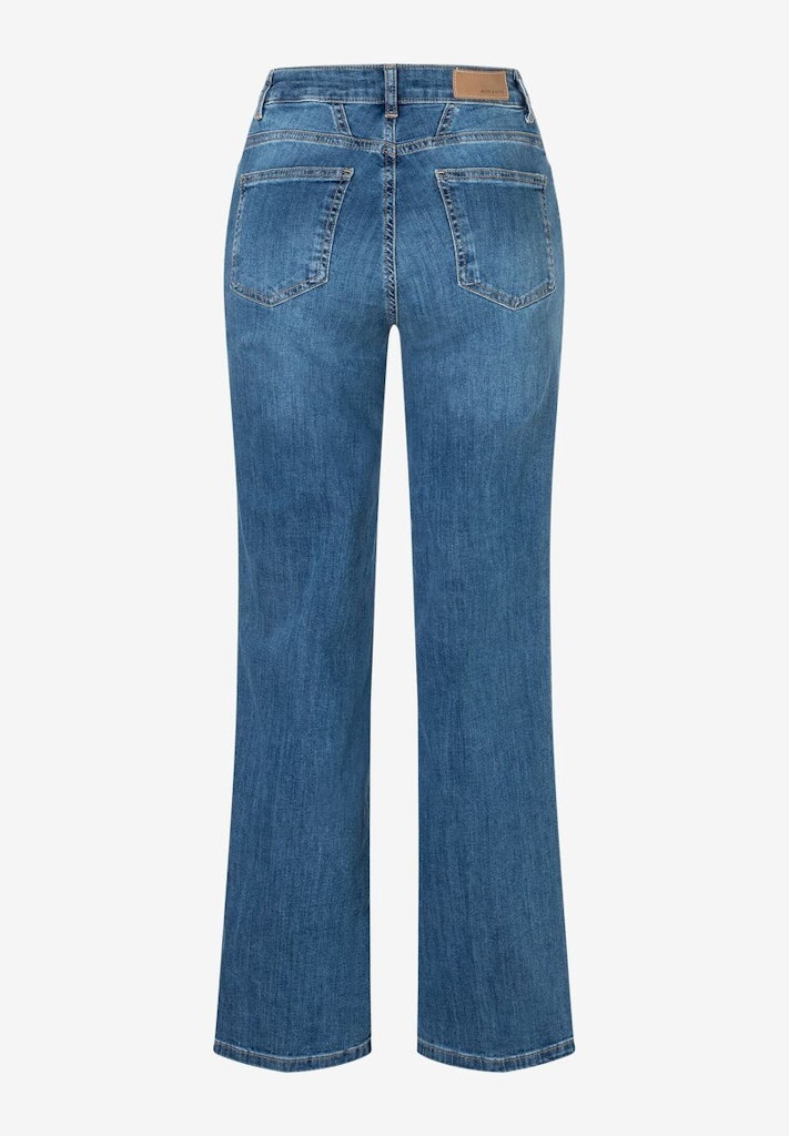 More & More Damen Jeans Middle Blu
